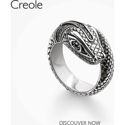 The Tropical-mystical Ring Snake,2019 Brand New 925 Sterling Silver Bohemia Fashion Jewelry Myth of the Jungle Gift For Women