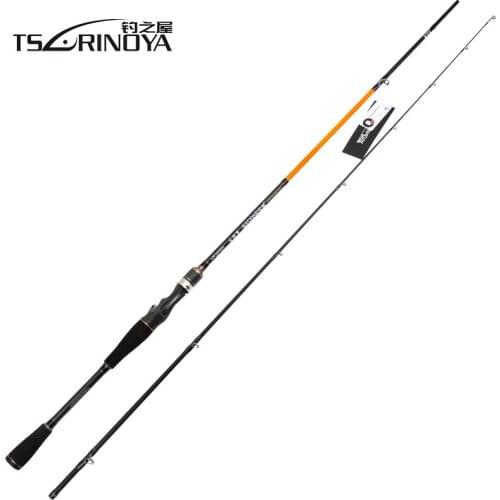 TSURINOYA Baitcasting Fishing Rod 2Secs 2.1m/5-17g/6-15LB Power: M Carbon Lure Casting Rods Bass Pesca Stick Fishing Tackle Olta
