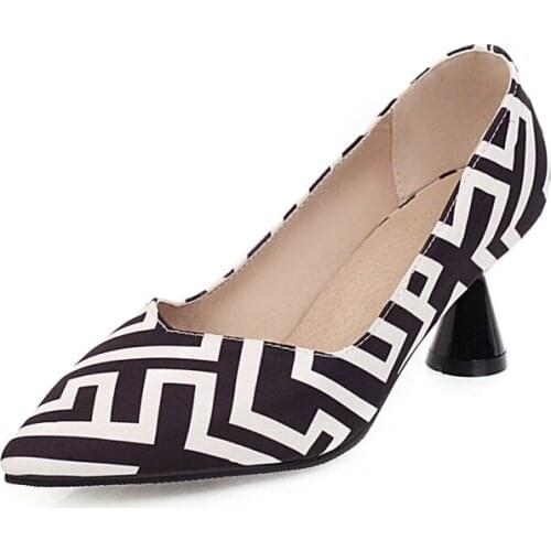 Big Size Pointy personalized fashion shoes ladies high heels women shoes woman pumps