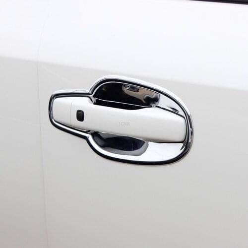 Bright Silver Door Handle and Bowl Trim Cover for Toyota Land Cruiser 200 2008 2009 2010 2011 2012 2013 2014 2015