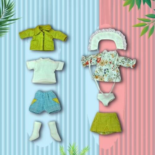 YMY Plain Body Shirt Long Sleeve Coat Skirt Mens Womens Clothing OB11 GSC 1/12 BJD doll clothes Suit doll accessories