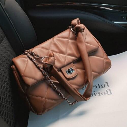 Fashion Women Pu Leather Handbags Shoulder Bags Designer Ladies Large Capacity Chain Crossbody Bags for Women Tote Messenger Bag