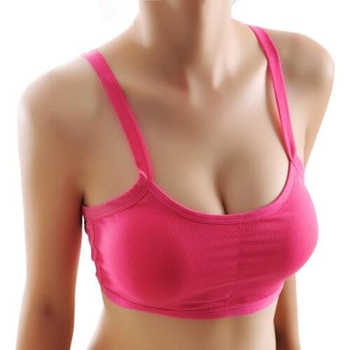 Womens no rims yoga running sports bra breathable shock-proof elastic back butterfly no steel ring back sports bra