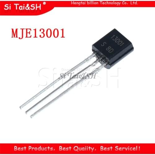 100PCS MJE13001 TO-92 13001 TO92 E13001 new triode transistor