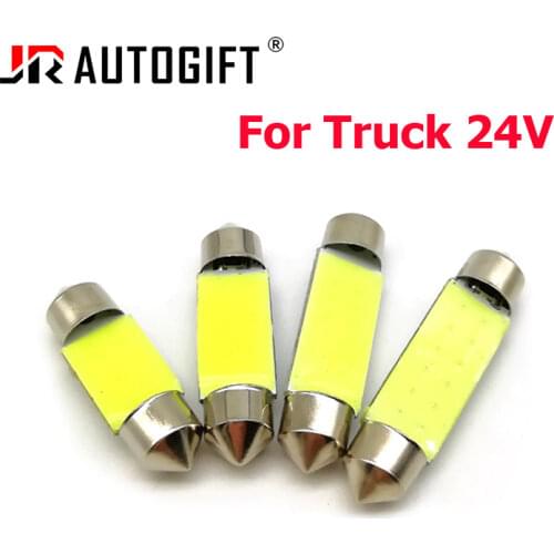 C5W100*24V Car LED COB Bulb Interior Reading Light Festoon Bright Auto Dome License Plate Luggage Trunk Lamp36.39.41 for lada