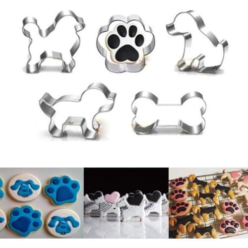 29 Styles Animals Metal Pet Dog Bone Paw Cookie Cutter Mold Sugarcraft Pastry Biscuit 3D Baking Mold Cake Decorating Bakeware