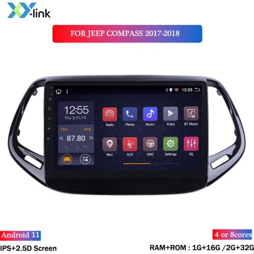 9 inch Android 8.1 Car Radio DVD Player for Jeep COMPASS 2017-2018 Navigation gps Audio Video multimedia bluetooth no 2 din dvr