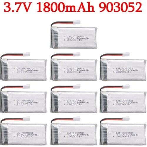 3.7v 1800mAh RC Drone Battery for SYMA X5SW X5 X5S X5C M18 H5P KY601S RC Airplane Helicopter Parts 3.7v Rechargeable battery