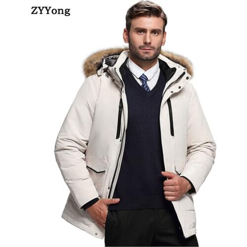 Brand New 2020 Men Winter Parka Jacket Man Thermal Thick Hoodie Parkas Male Fashion Parkas Windproof Coat Black