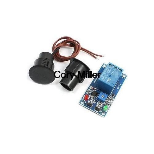 Black Reed Door Contact Switch Magnetic Switch Sensor Relay Module Set