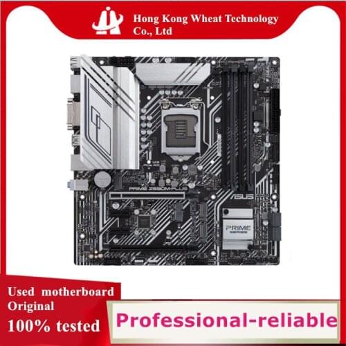 For ASUS PRIME Z590M-PLUS Motherboard Socket LGA 1200 M.2 nvme ssd For Intel Z590 Used Original Desktop Mainboard