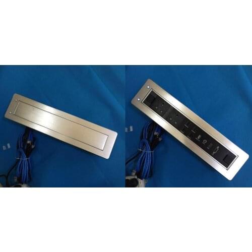 Electrical Motorized Pop Up Flip Socket USB Phone Tablet USB Charger Network Audio HDMI VGA Multiple Use