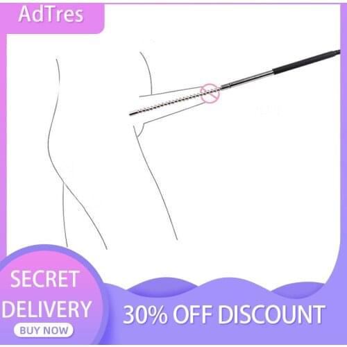 Electric Shock Horse Eye Rod Stainless Steel Beaded Stick Male Masturbation Urethral Dilation Stimulation SM Sex Toy for Man