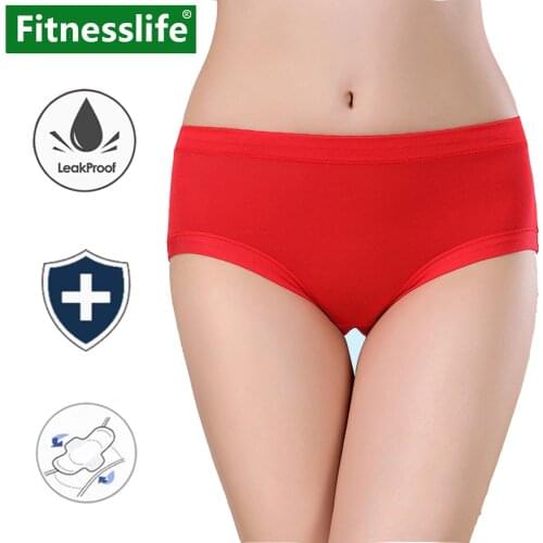 Leak Proof Menstrual Panties Women Period Cotton Underwear Pants Soft Physiological Ladies Briefs Small Size M L XL 3XL