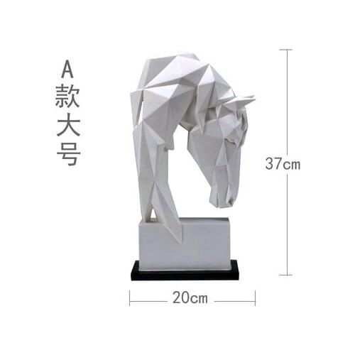 Animal horse head decorates a north Europe contracted geometry handicraft furnishes home sitting room Crafts home decoration