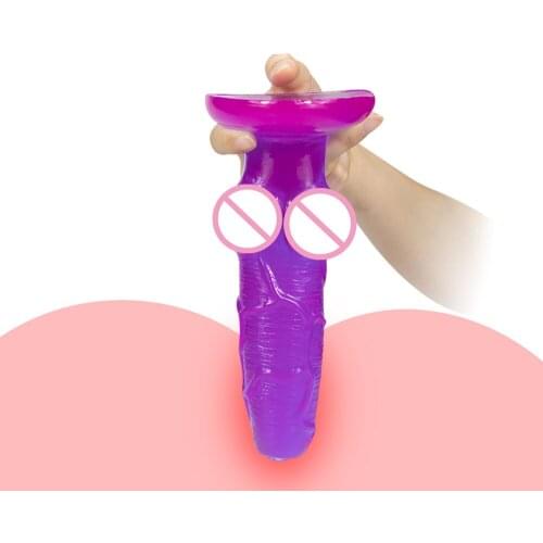Animal Penis Simulation Dildo with Powerful Sucker Female Masturbation Tool G-spot Vagina Stimulator Erotic Sex Toys for Couple