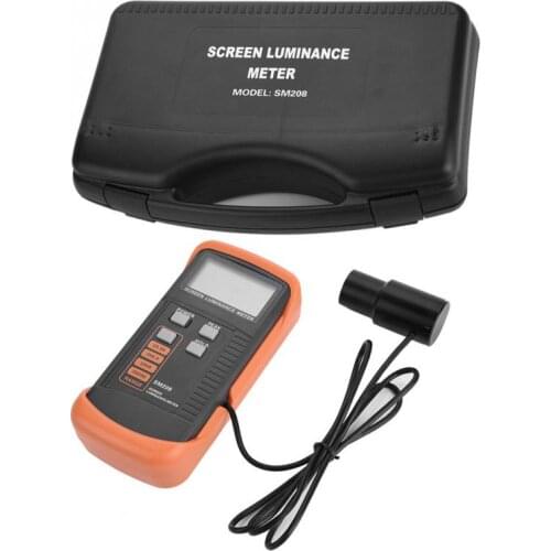 SM208 Screen Brightness Meter Portable Luminance Meter with Mini Light Detector 0.01-39990 cd/m