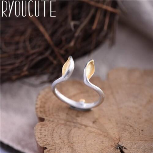 Simple Style Real Silver Color Rabbit Ear Rings for Women Gifts Wedding Jewelry Large Antique Finger Rings Anelli