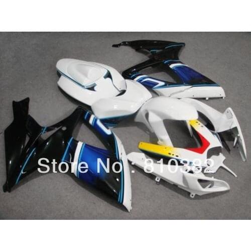 Injection Mold Fairing kit for GSXR600 750 06 07 GSXR600 GSXR750 GSX-R600 750 K6 2006 2007 blue white black Fairings set SB35
