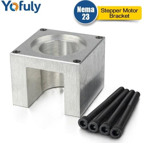 Nema23 Motor Mounts Stepper Motor Base 57 Stepper Motor Bracket With 4 Screws