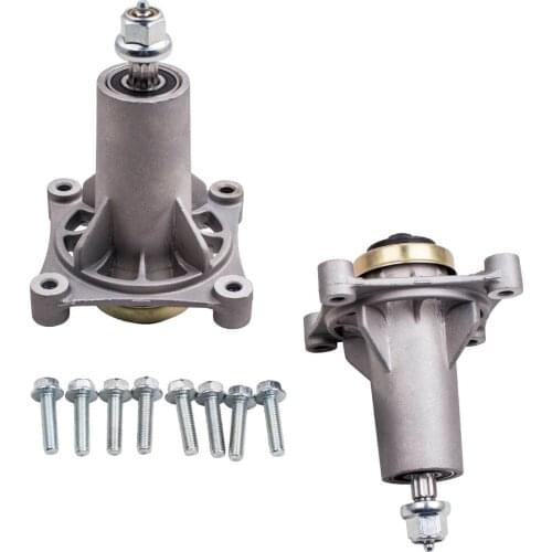 2 x ride on mower deck spindle With Bolts for Husqvarna 38" - 54" cut 4 bolt