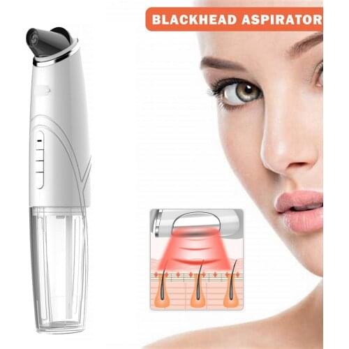 Upgraded Warm Blackhead Vacuum Remover Pore Vacuum Cleaner Heating Rechargeable Face Vacuum Comedone Extractor Tool