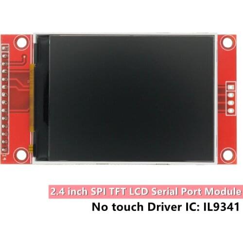2.4" 2.4 inch 240x320 SPI TFT LCD Serial Port Module 5V/3.3V PCB Adapter Micro SD Card ILI9341 LCD Display White LED for Arduino