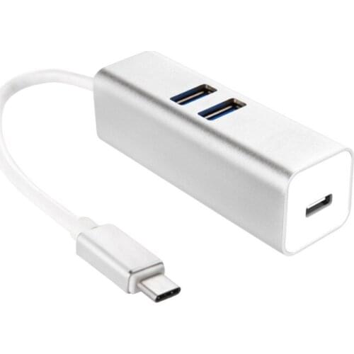 Moveski IHUB-02D Type C HUB USB Type C Charger Adapter with USB3.1 Charging Adapter USB3.0 Port and USB Type C Charging Port
