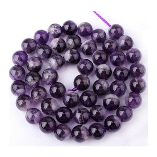 Natural Dream Smooth Round Gem Stone Strand Beads 15 "6.8, 10mm For DIY Necklace Make, Free Shipping