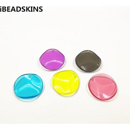 New arrival! 50pcs 30mm Acrylic Twisted coin shape charm/Connectors for earrings accessories parts jewelry handmade making