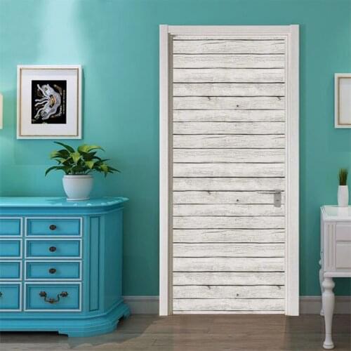 Papel de parede Wood grain door stickers porch wallpaper,living room tv wall bedroom wall papers home decor mural