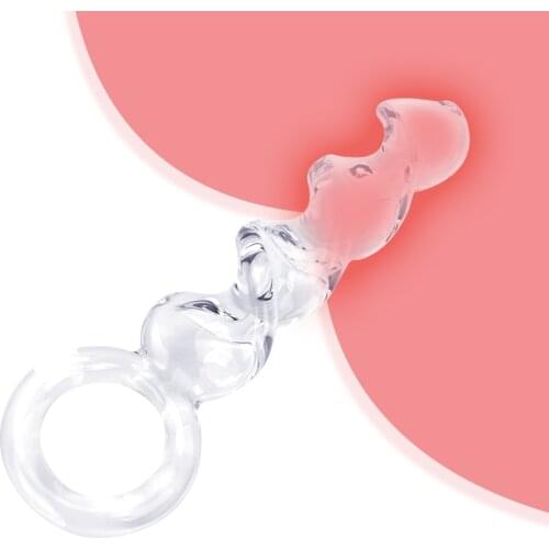 Fake Long Dildo Anal Plug Penis Cock Vagina Massage Female Masturbation Crystal Sex Toys For Women Glass Adult Cosplay Game