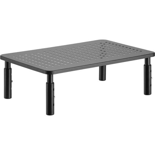 Monitor Stand Riser for Computer, Laptop, Printer, Notebook and Screen Display with Vented Metal Platform