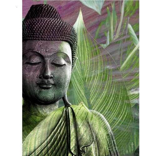 Full square round diamond embroidery buddha 5D diy diamond painting cross stitch kit Diamond mosaic china art