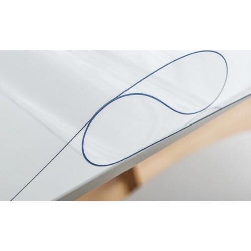 PVC Tablecloth Tablecloth Transparent Tablecloth Cover Waterproof Kitchen Pattern Oil Tablecloth Glass Soft Cloth 1.0mm