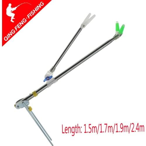 Fishing Equipment Telescopic Fishing Rods Holder Folding Stainless Steel Hand Rod Holder