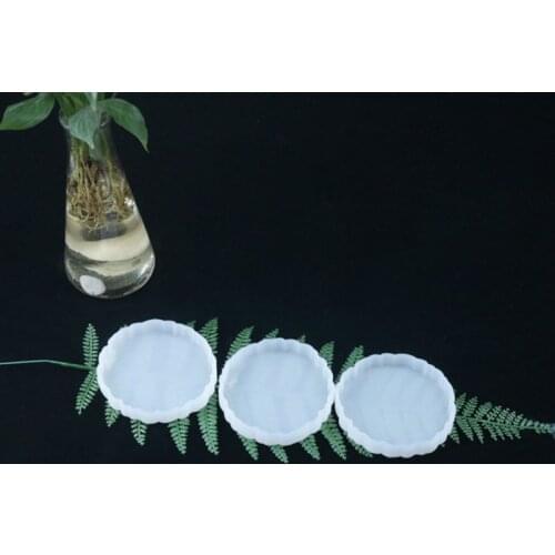 Crystal Epoxy Resin Mold Round Tray Casting Silicone Mould Handmade DIY Crafts MXME