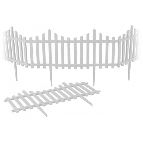 SAMPURHCASE Garden Fence Classic 4 PCs White 31309S