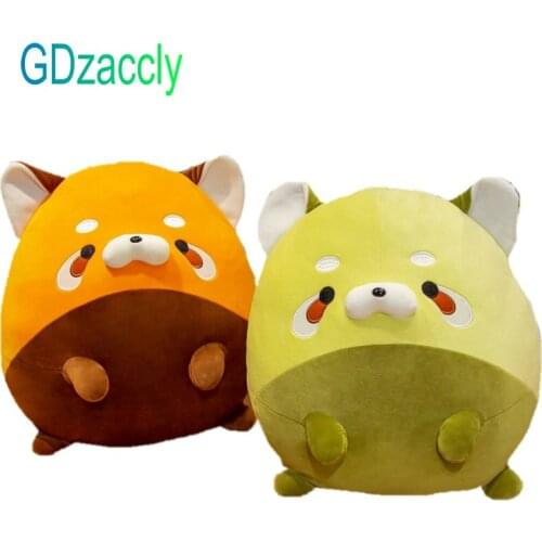 Fat Round Raccoon Plush toy Stuffed Animals Raccoon Doll Small Panda HUg Pillow Round Shape Sofa Decor Birthday Gift for Kids