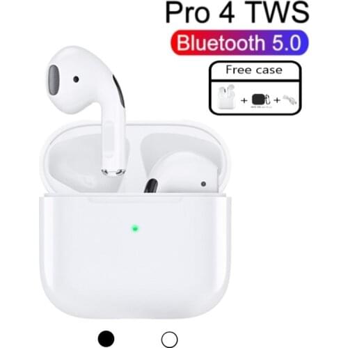 Mini Pro 4 TWS Bluetooth Earphones Hi-Fi Wireless Headphones In-Ear Stereo Earbuds Hands-Free Headset For most of cell Phones