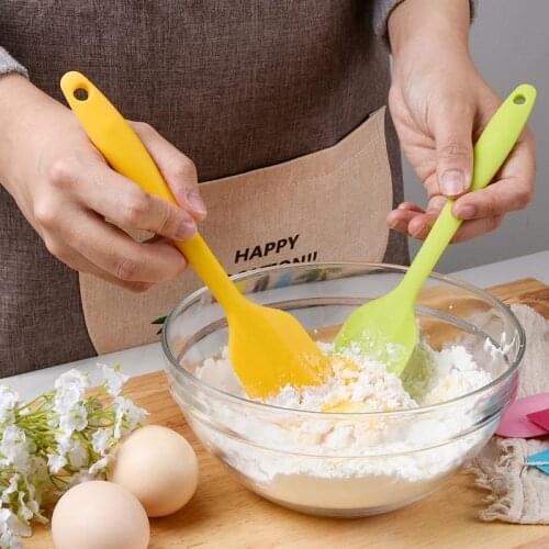 Thicken Silicone Cream Spatula Non Stick Butter Mixer Cake Spatula Mixing Batter Scraper Heat Resistant Cookie Pastry Scraper
