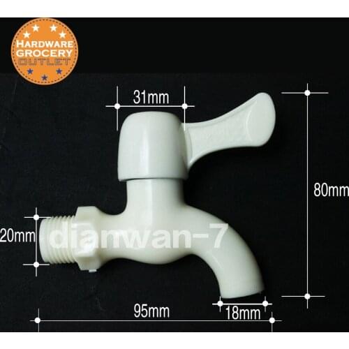 PVC Water Faucets Garden Kitchen Water Faucet Tap 2pcs/pack