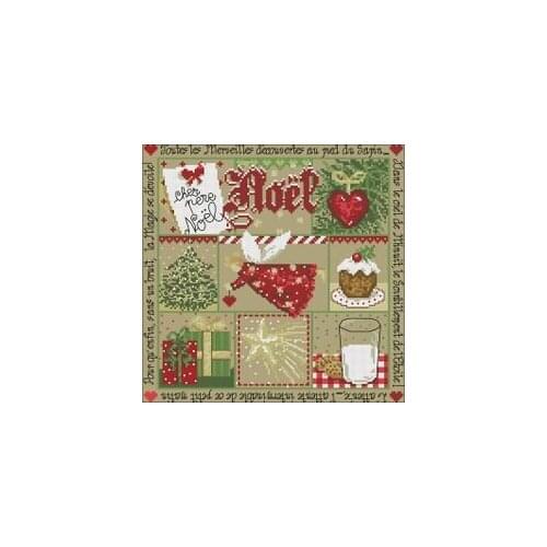 YIXIAO Counted Cross Stitch Kit Cross stitch RS cotton with cross stitch Haejbgqs Christmas star
