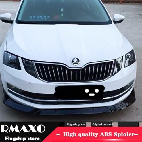 For Skoda Octavia Body kit spoiler 2018-2019 For Skoda Octavia ABS Rear lip rear spoiler front Bumper Diffuser Bumpers Protector