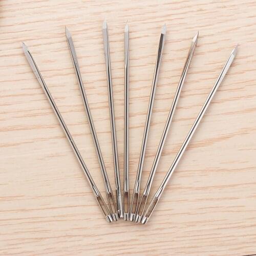 Hot 10PCS Leathercraft DIY Leather Triangular Needles Fur Special Stainless Steel Shaped Pin Stitch Needlework Sewing Supplies