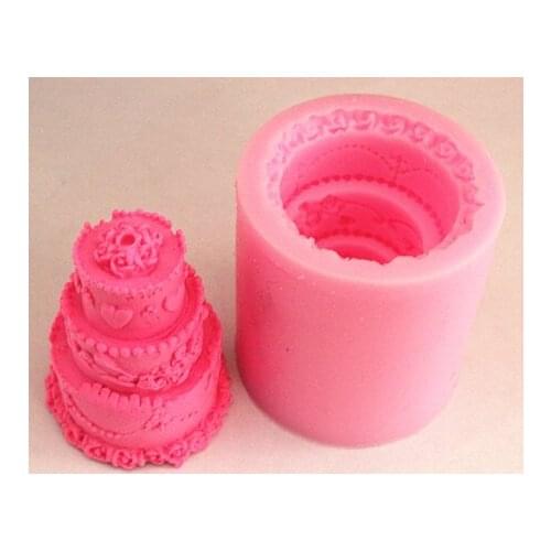 3 Layer Cake Candle Mold Silicone Soap Mold Candle Mould DIY Candle Making Mold