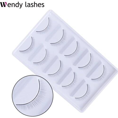 5Pair Makeup Training Lashes for Beginner False Eyelash Extension Practice Mink Lashes Full Strip Eyelashes Exercise Eye Beauty
