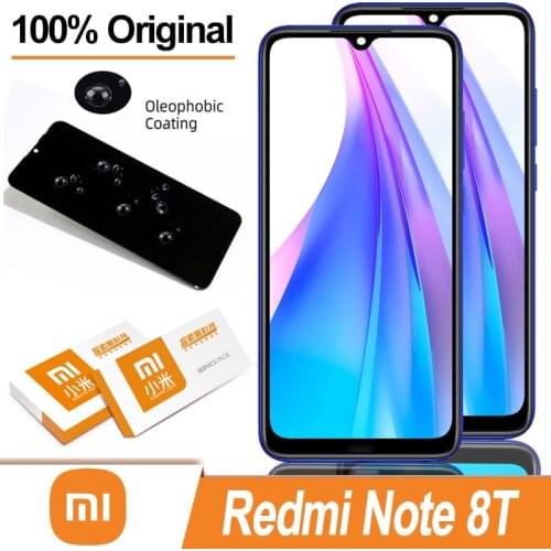 100% Original 6.3" IPS Display with frame for XiaoMi Redmi Note 8T LCD Touch Screen Digitizer Assembly Repair Parts