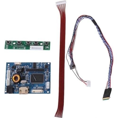 1Set Lvds Controller Board Driver 40 Pins Lvds Cable Kit for Raspberry PI 3 LP156WH2 TLA1 TLE1 1366x768 6 Bit TFT Lcd