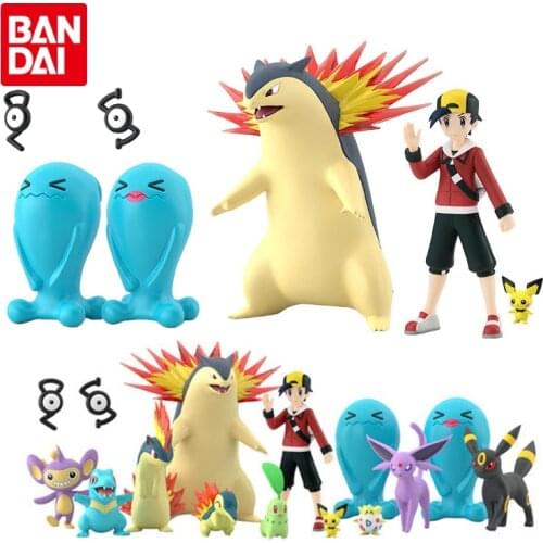 Bandai Genuine Assembly Model PokEmon SCALE WORLD Modeling Doll Johto Region ELF Action Figure Model Toy